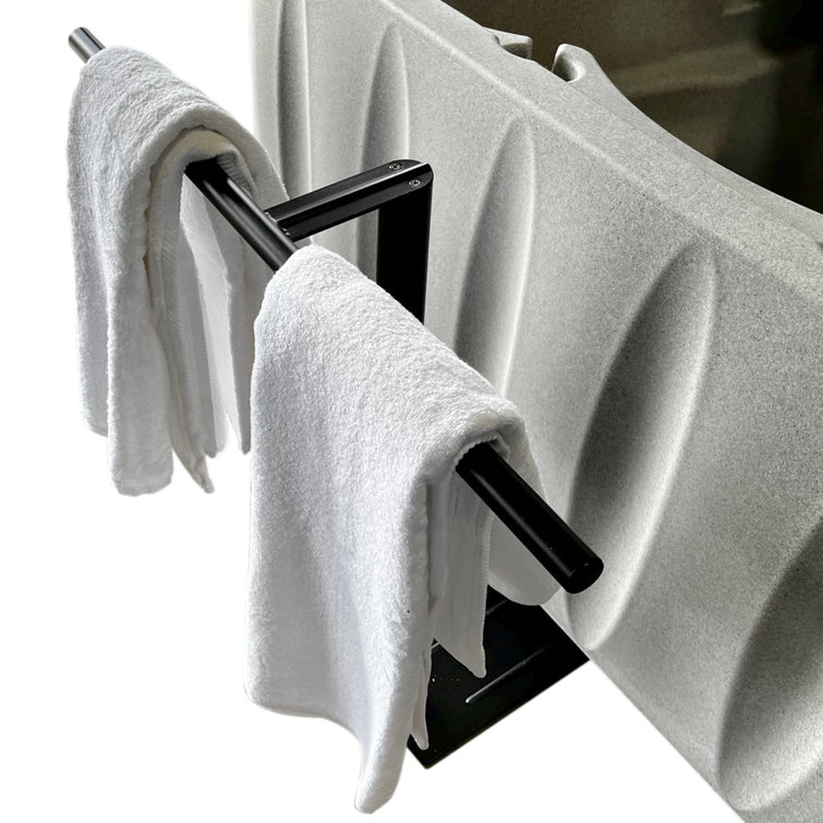 Towel holder for online hot tub